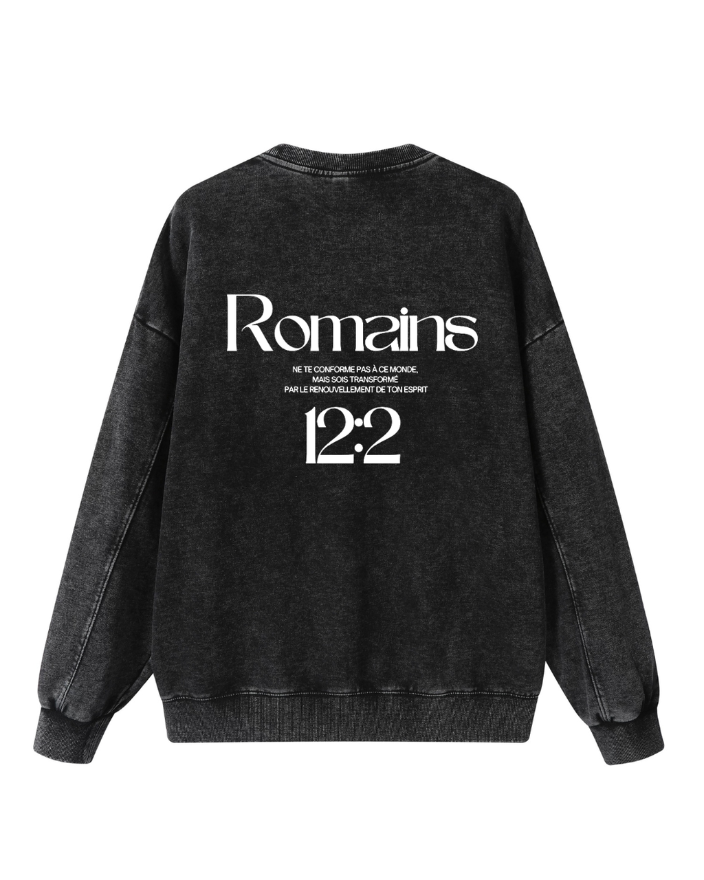 Sweat Romains 12:2 • Black • Renewed