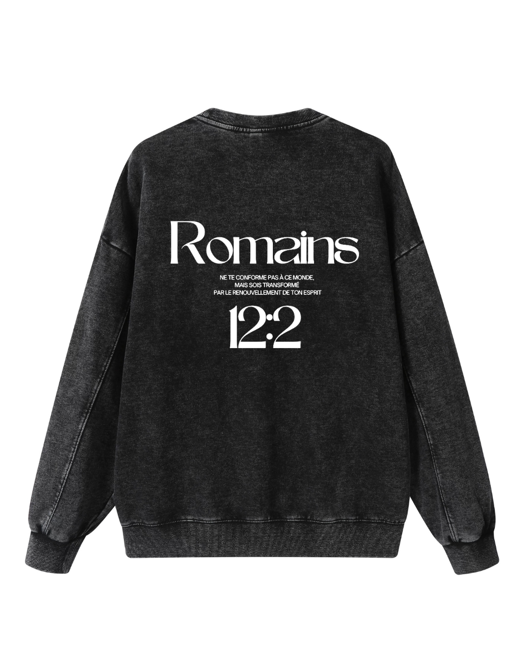 Sweat Romains 12:2 • Black • Renewed