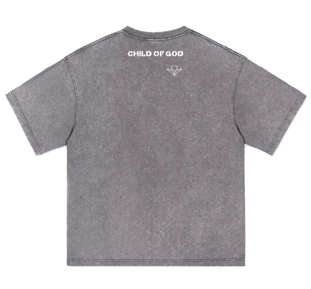T-shirt Child of God dos • Grey • RENEWED