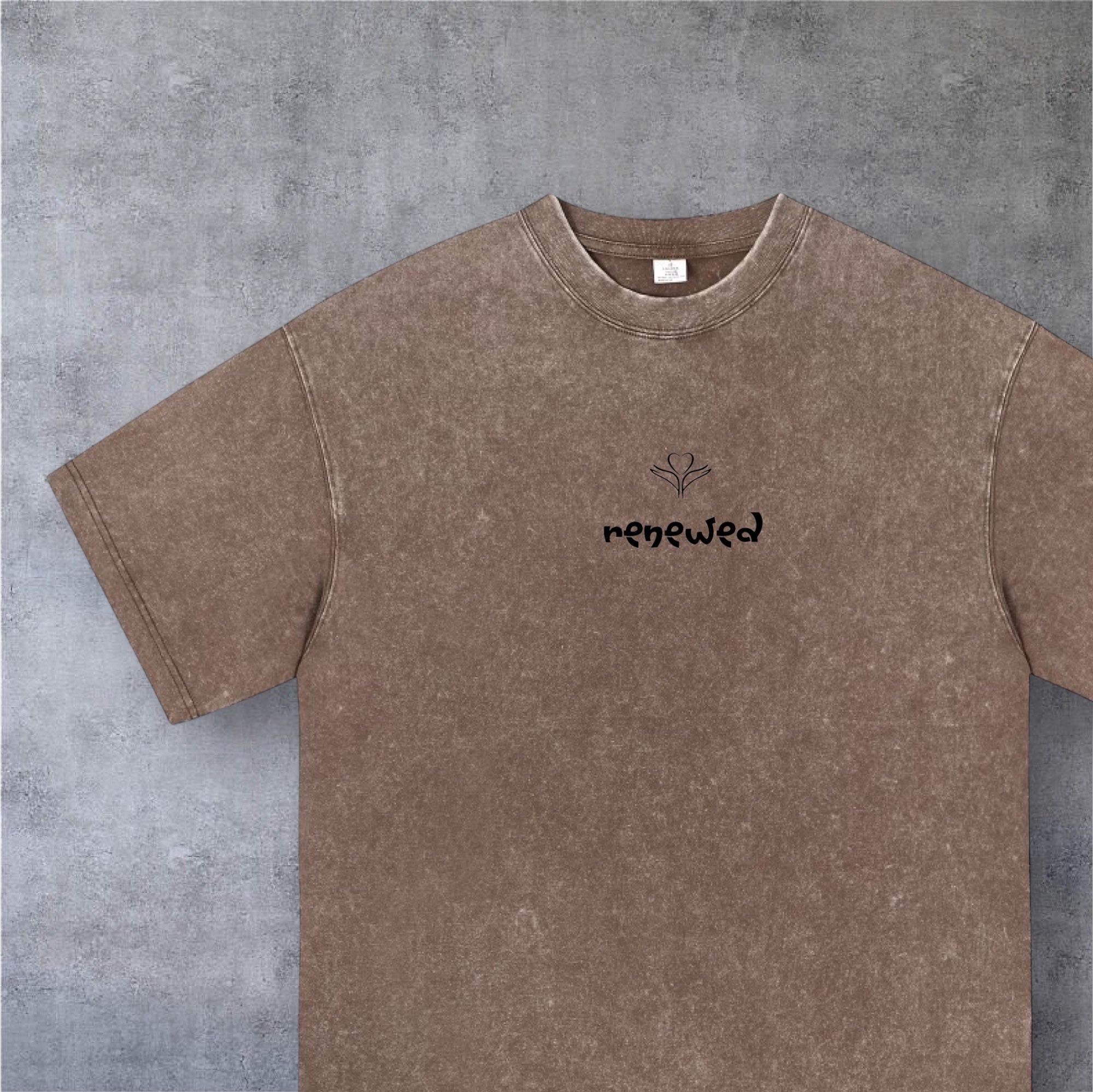 T-Shirt Romains 12:2 • Renewed • Marron