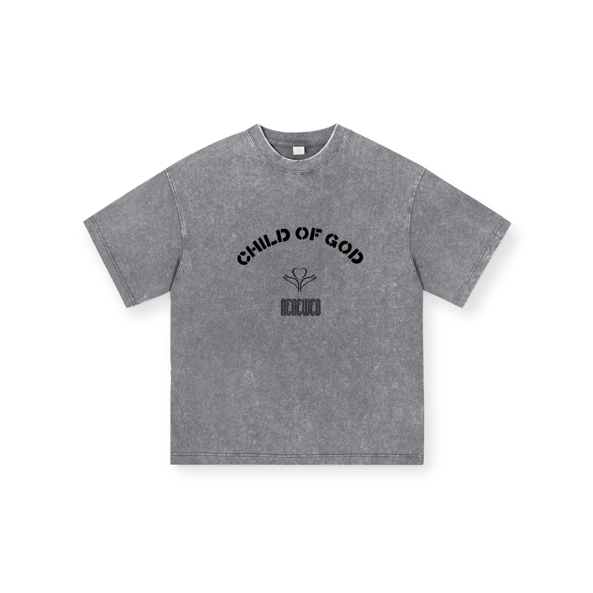 T-Shirt CHILD OF GOD grace upon grace • Grey washed • Renewed