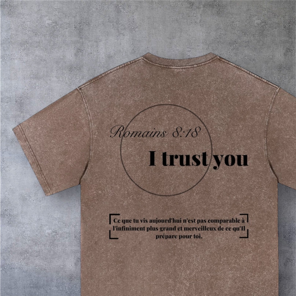 T-Shirt I TRUST YOU • Brown • Renewed