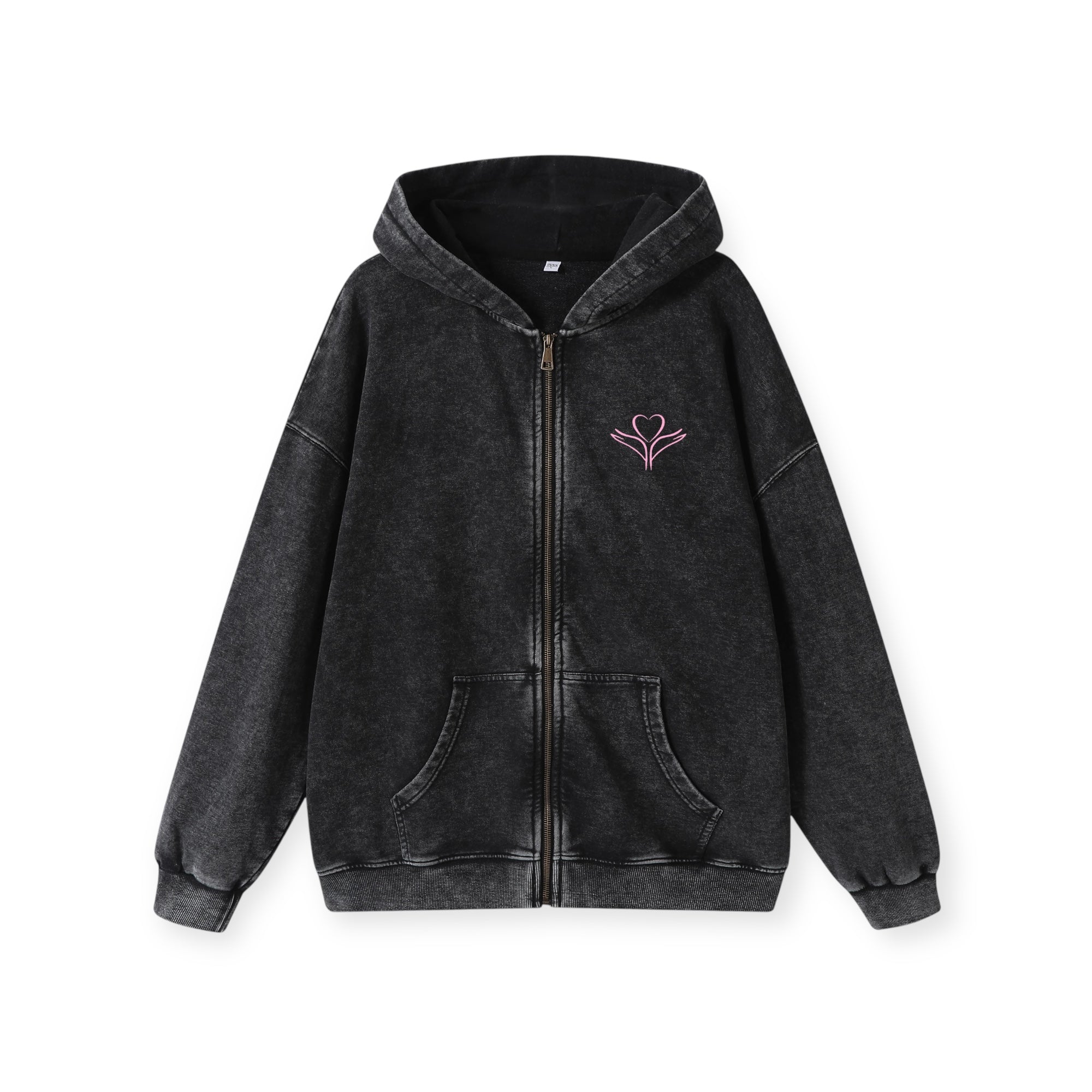 Gilet Zip Child of God Rose • Renewed