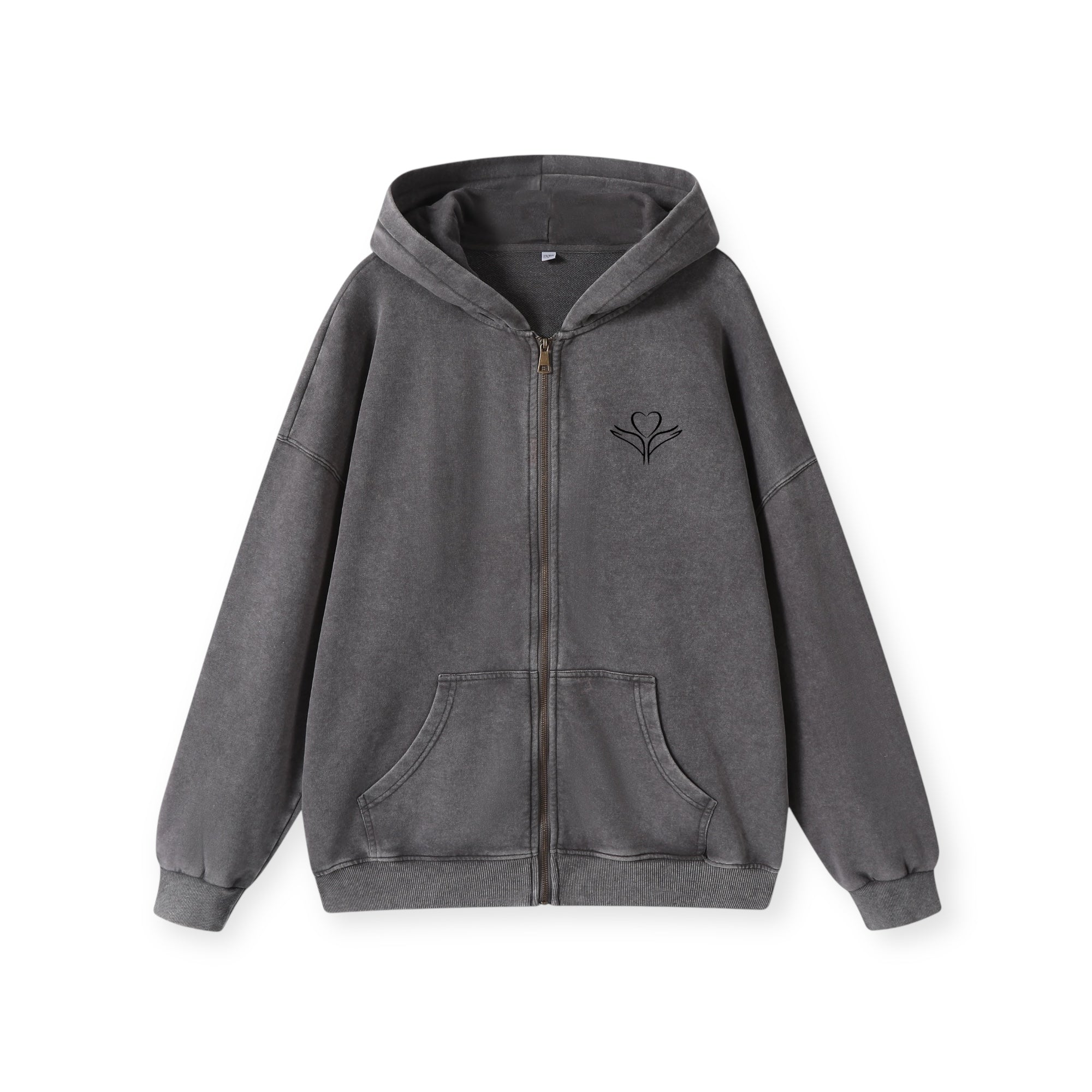 Hoodie Zip Masterpiece • Grey • Renewed