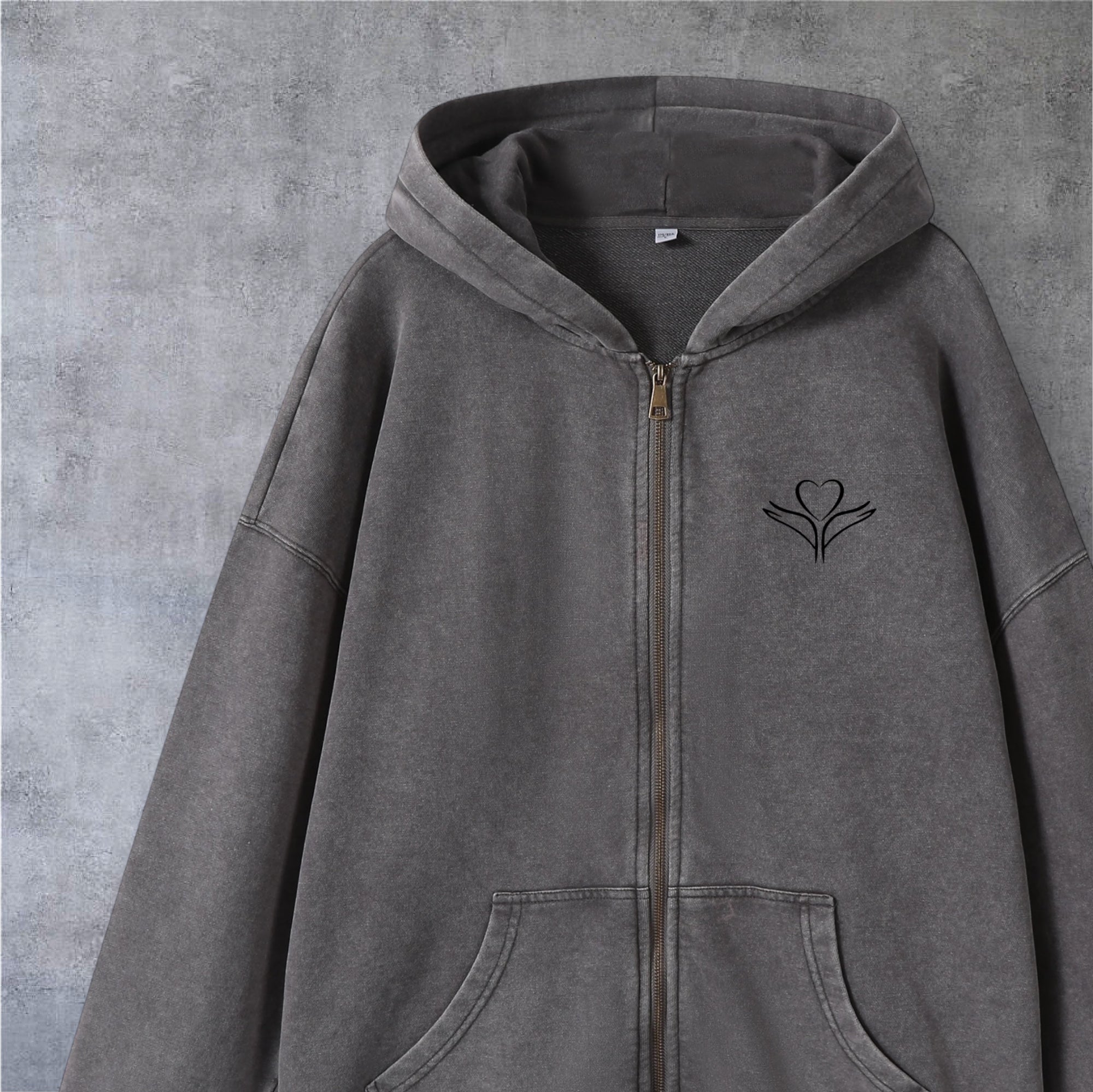 Hoodie Zip Masterpiece • Grey • Renewed