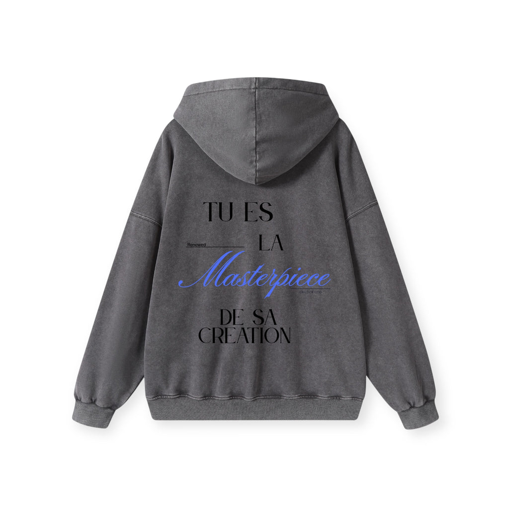 Hoodie Zip Masterpiece • Grey • Renewed