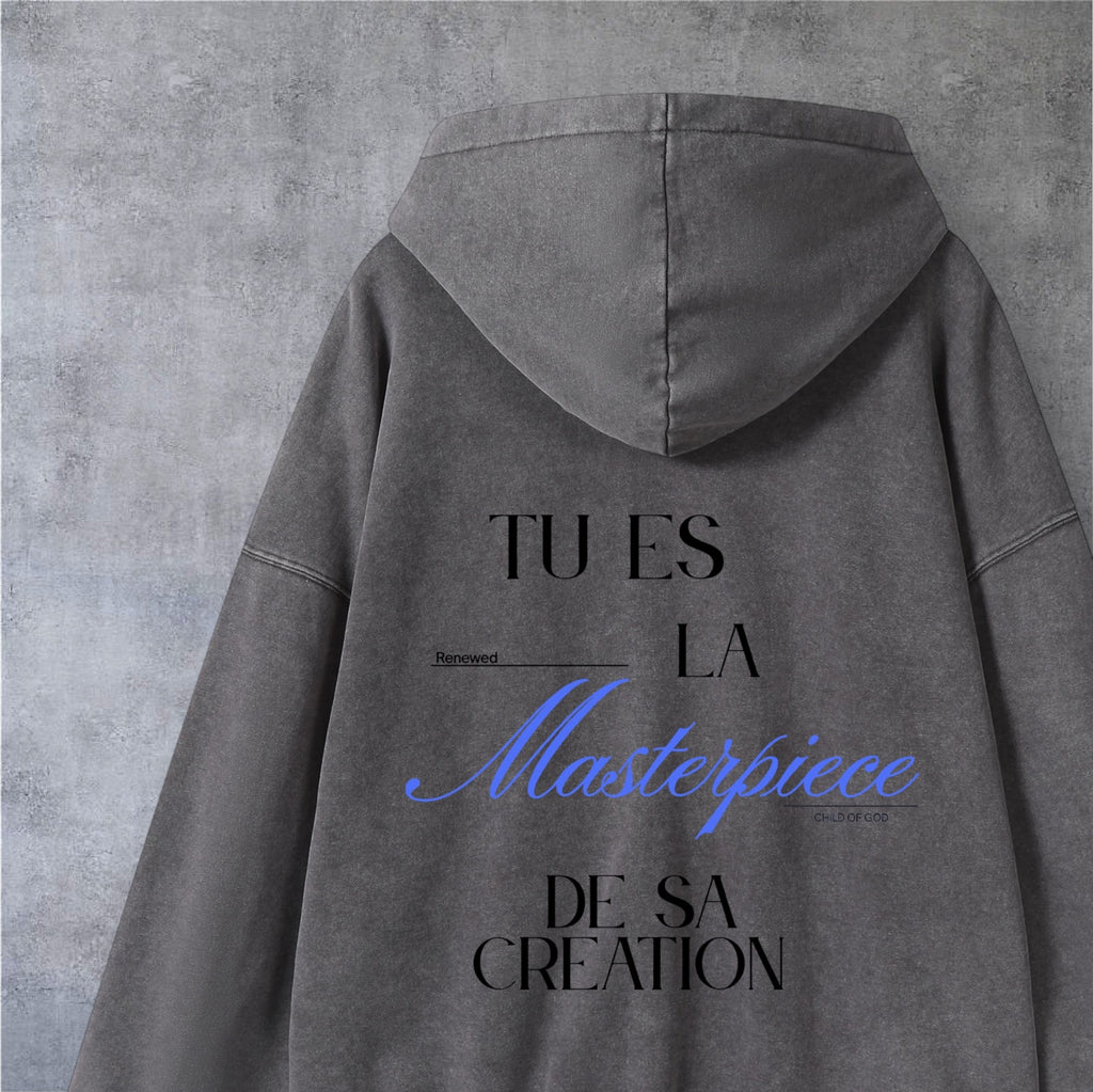 Hoodie Zip Masterpiece • Grey • Renewed