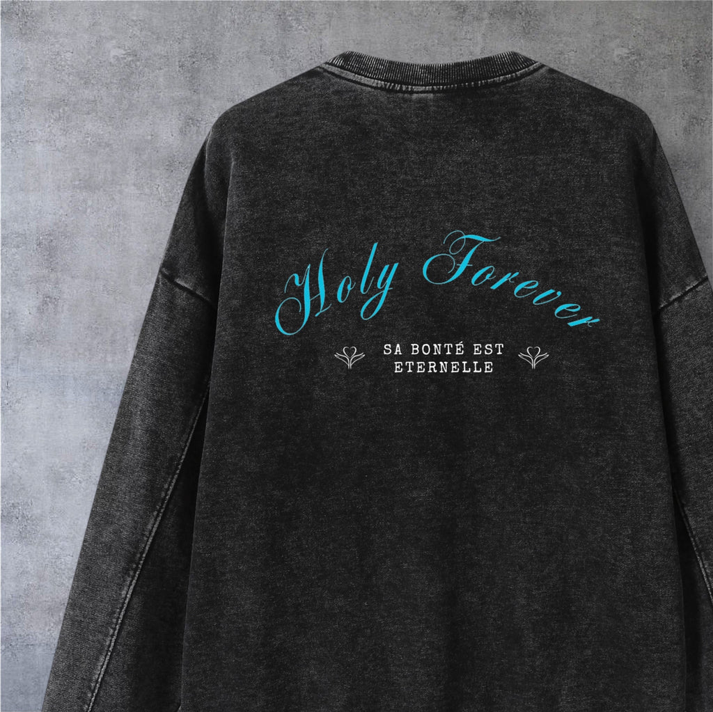 Sweat Holy forever • Black • Renewed