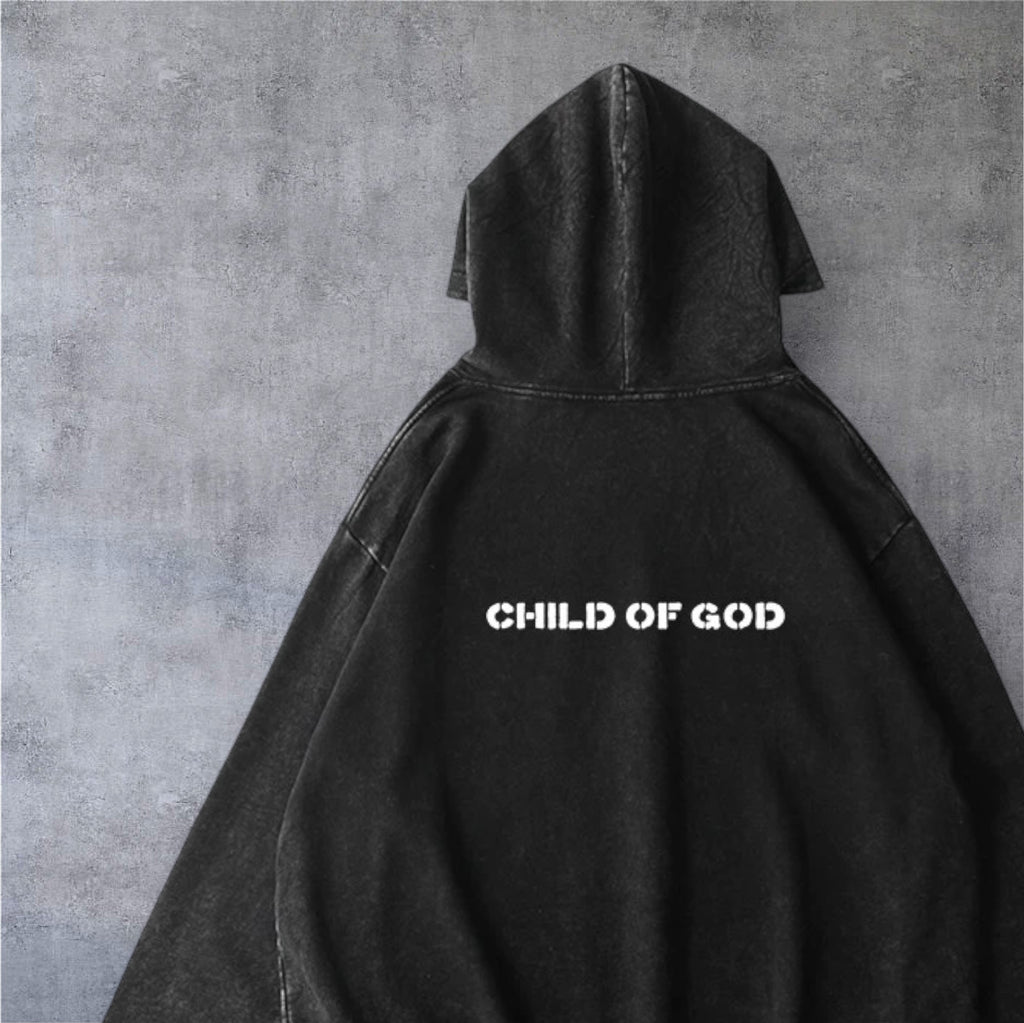 Hoodie Renewed brodé • Black