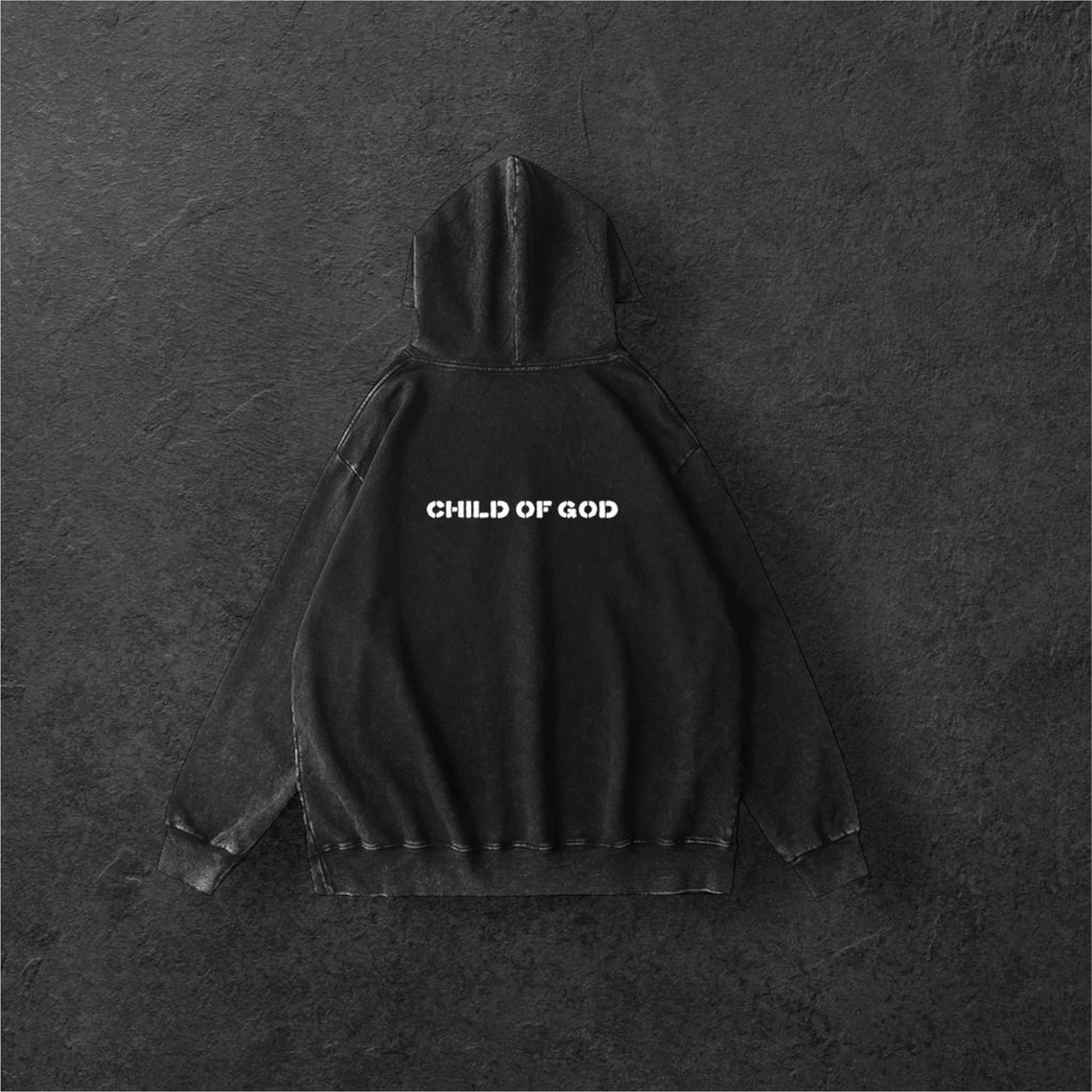 Hoodie Renewed brodé • Black