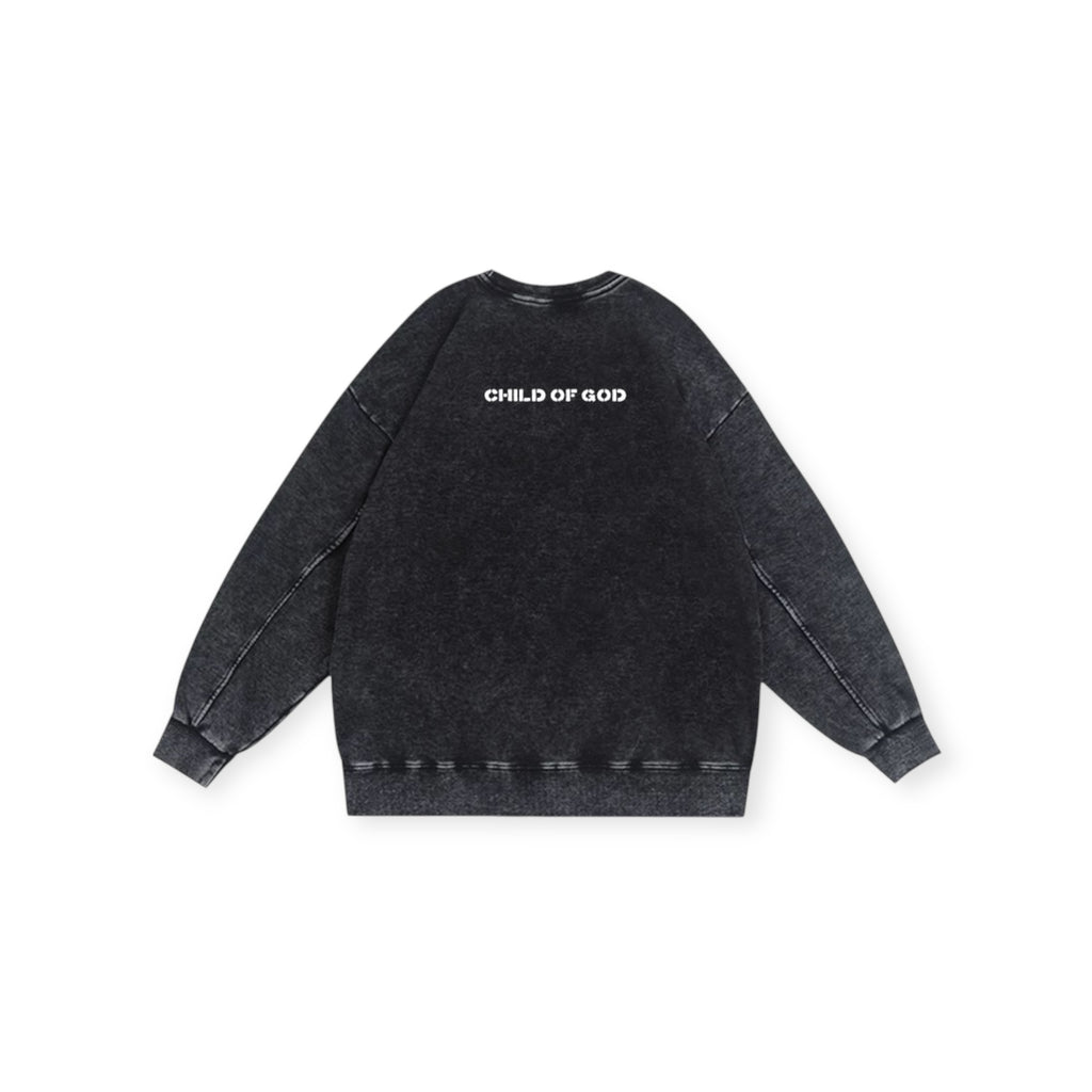Sweat Renewed brodé • Black