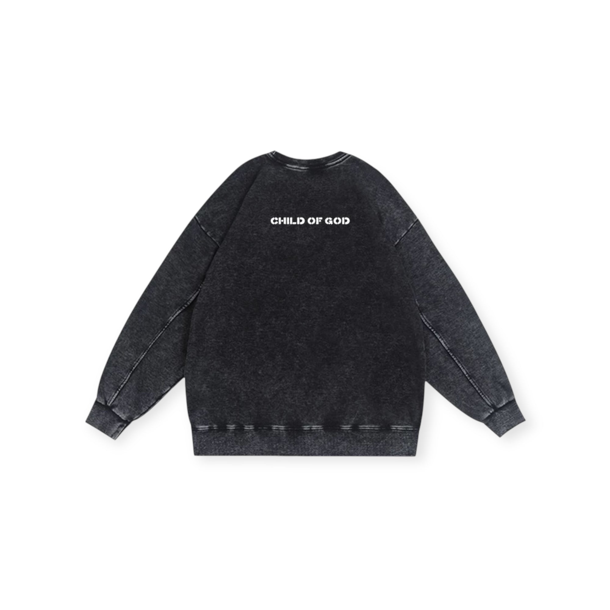 Sweat Renewed brodé • Black