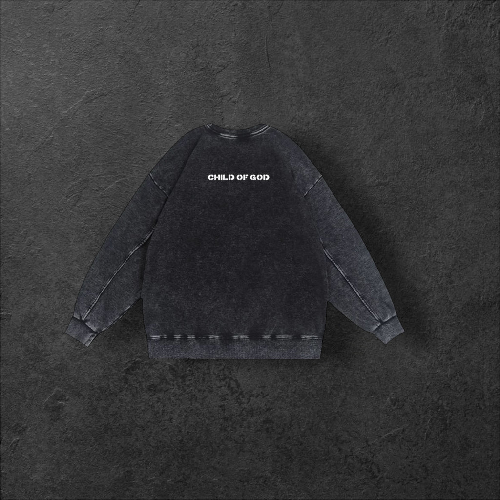 Sweat Renewed brodé • Black