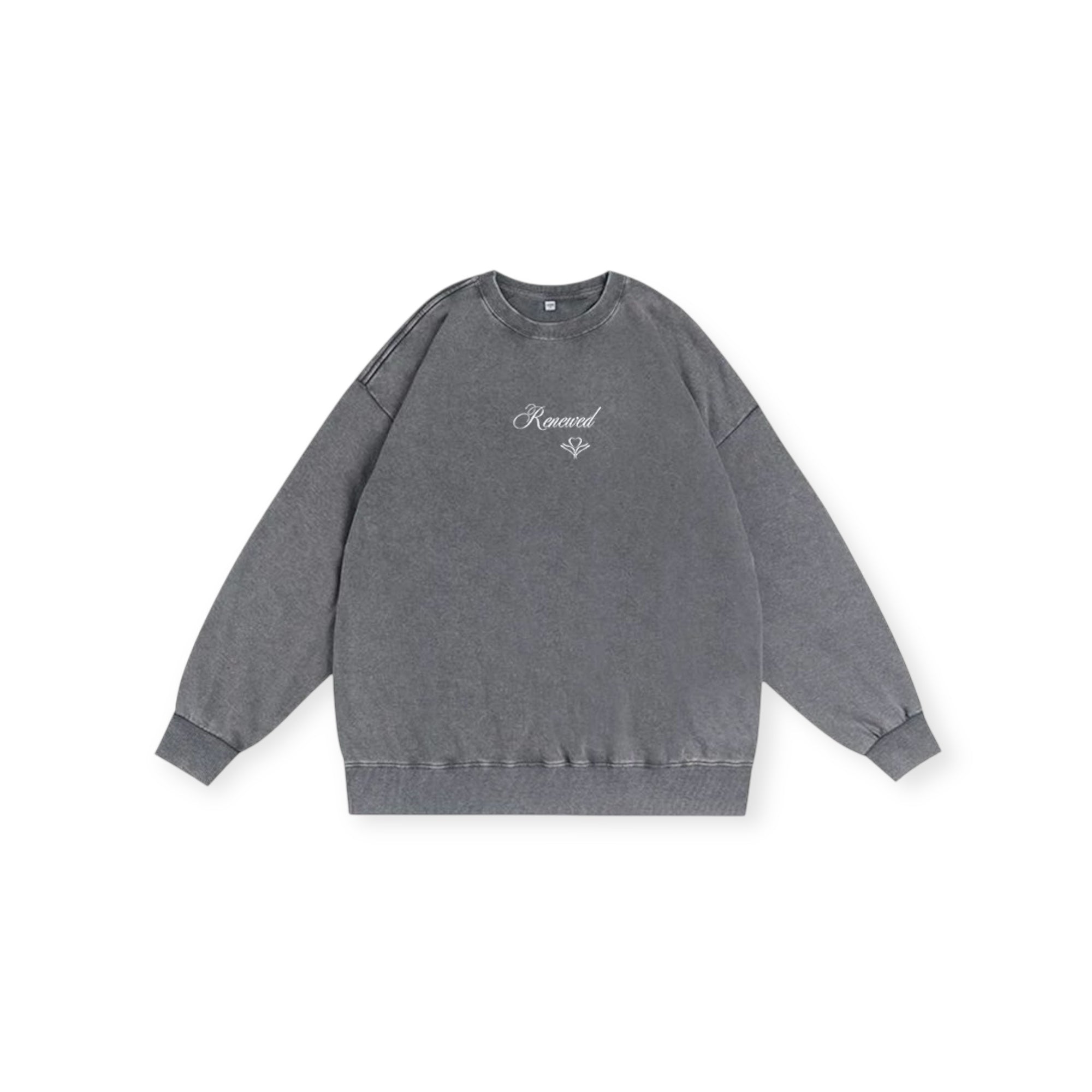 Sweat Renewed brodé • Grey