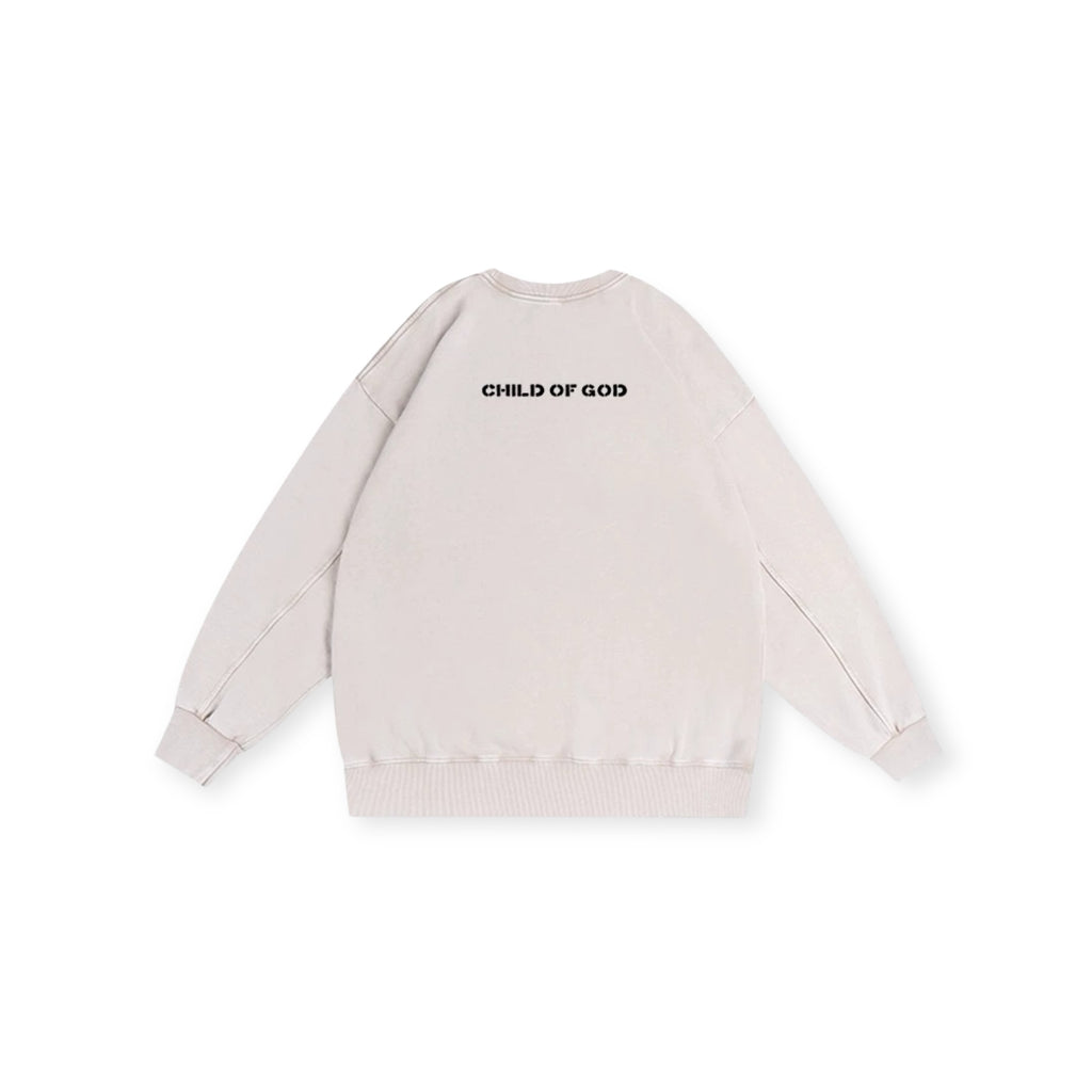Sweat Renewed brodé • Cream