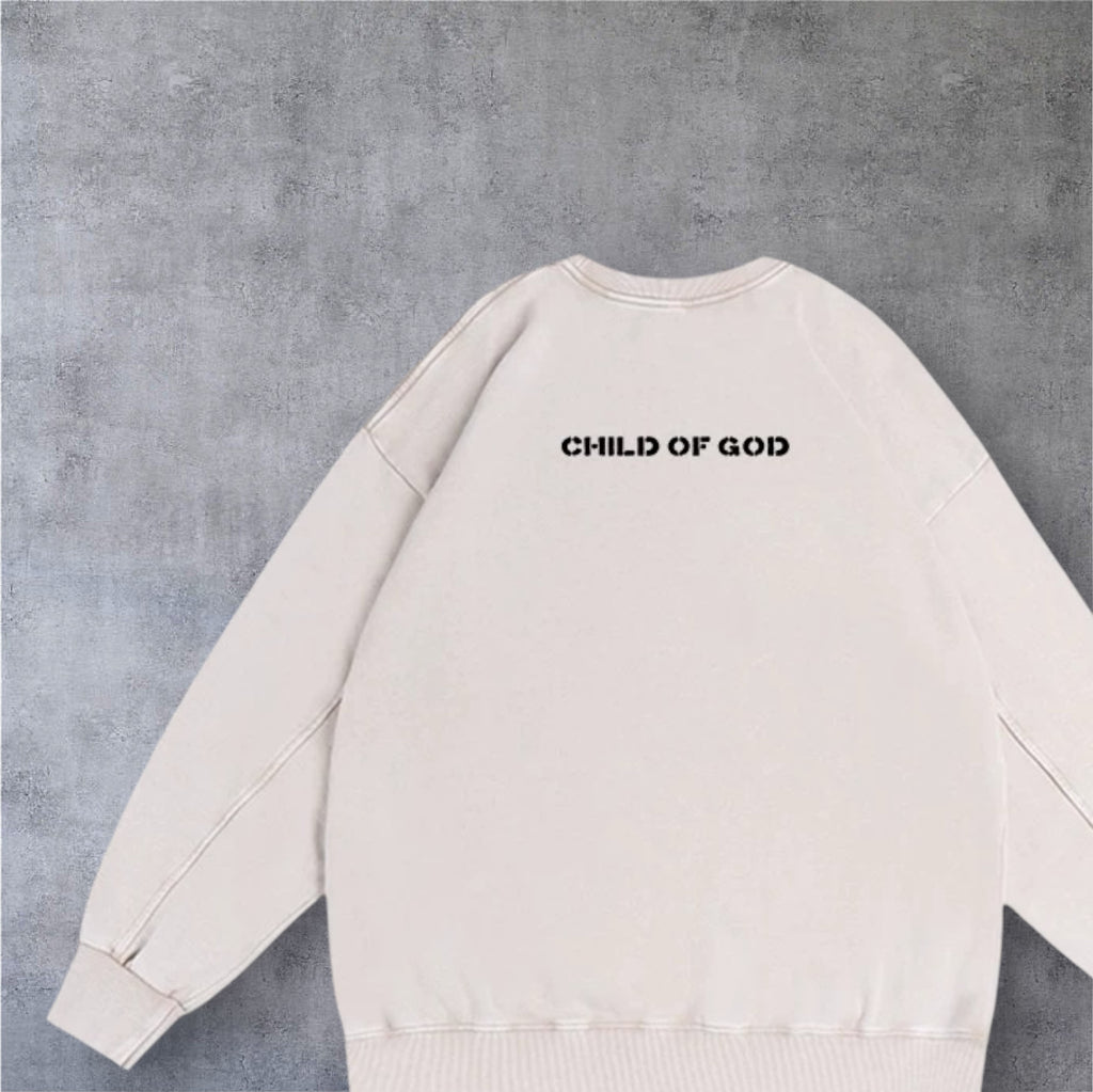 Sweat Renewed brodé • Cream