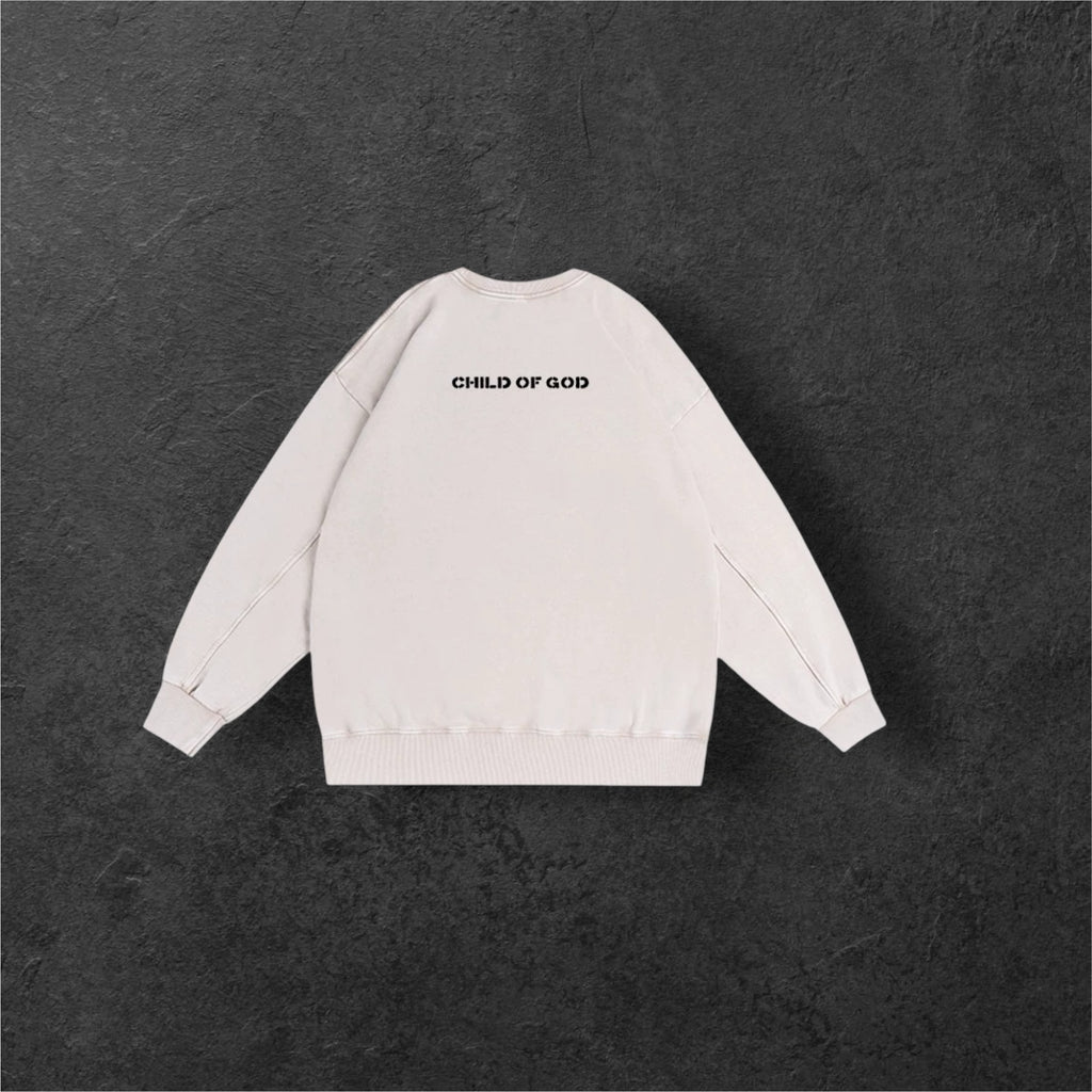 Sweat Renewed brodé • Cream