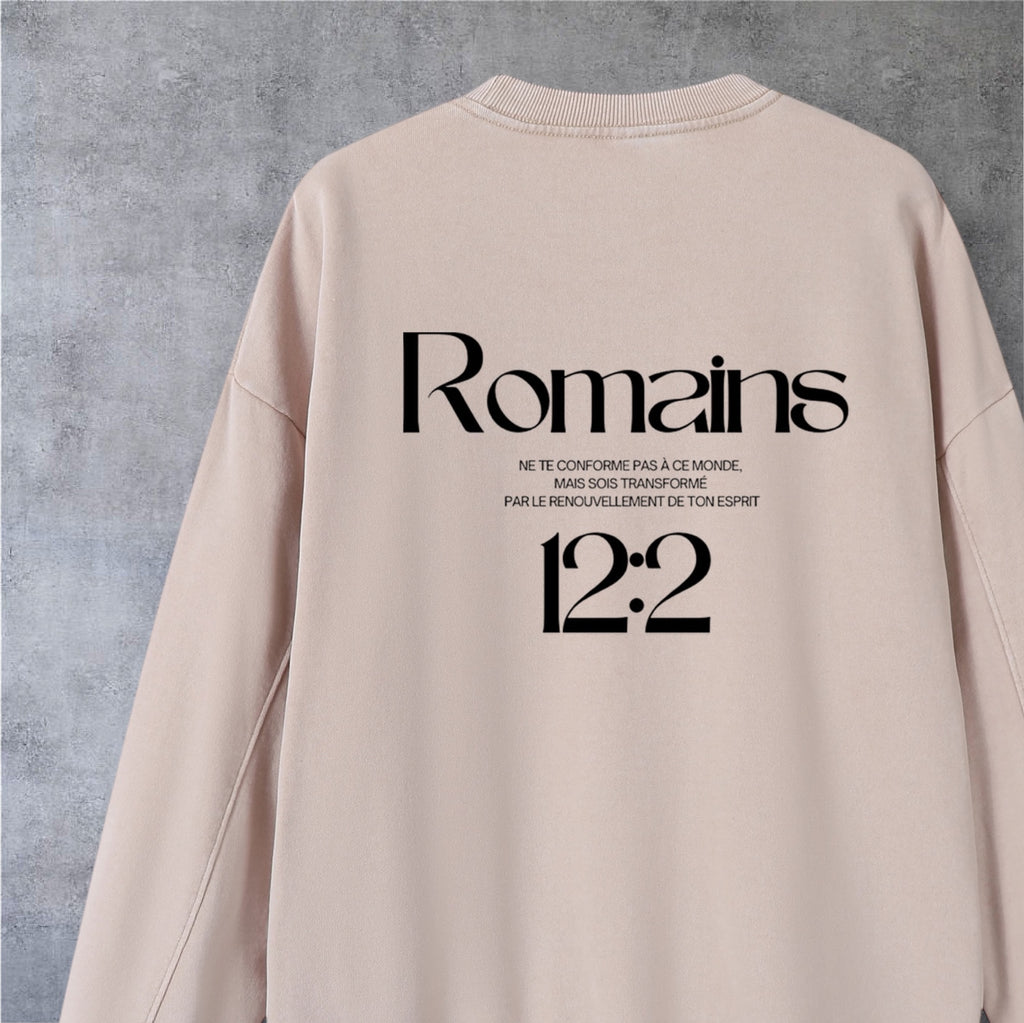 Sweat Romains 12:2 • Cream • Renewed
